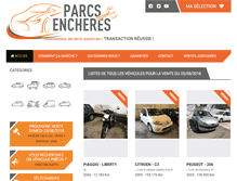 Tablet Screenshot of parcsencheres.net